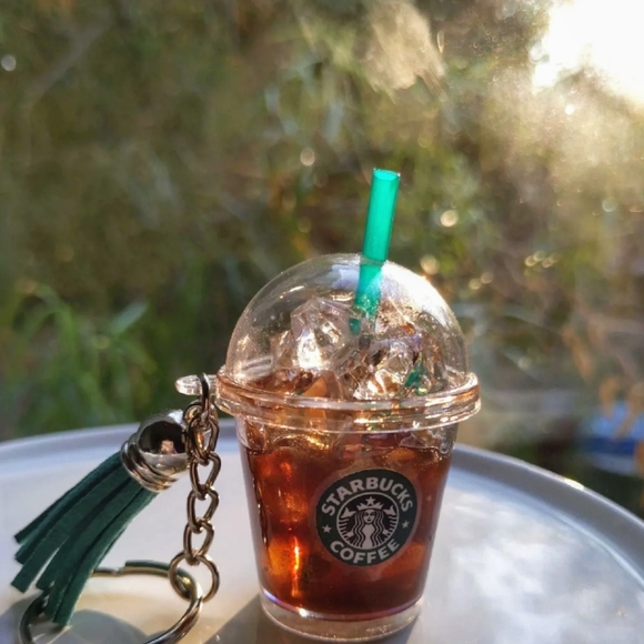 Handmade Starbucks Inspired Tumbler Keychain New - Picture 7 of 14